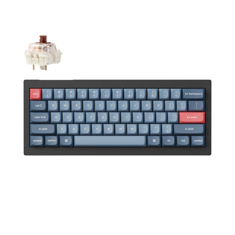 Teclado mecânico personalizado sem fio Keychron V4 Max QMK/VIA （Layout ANSI dos EUA）