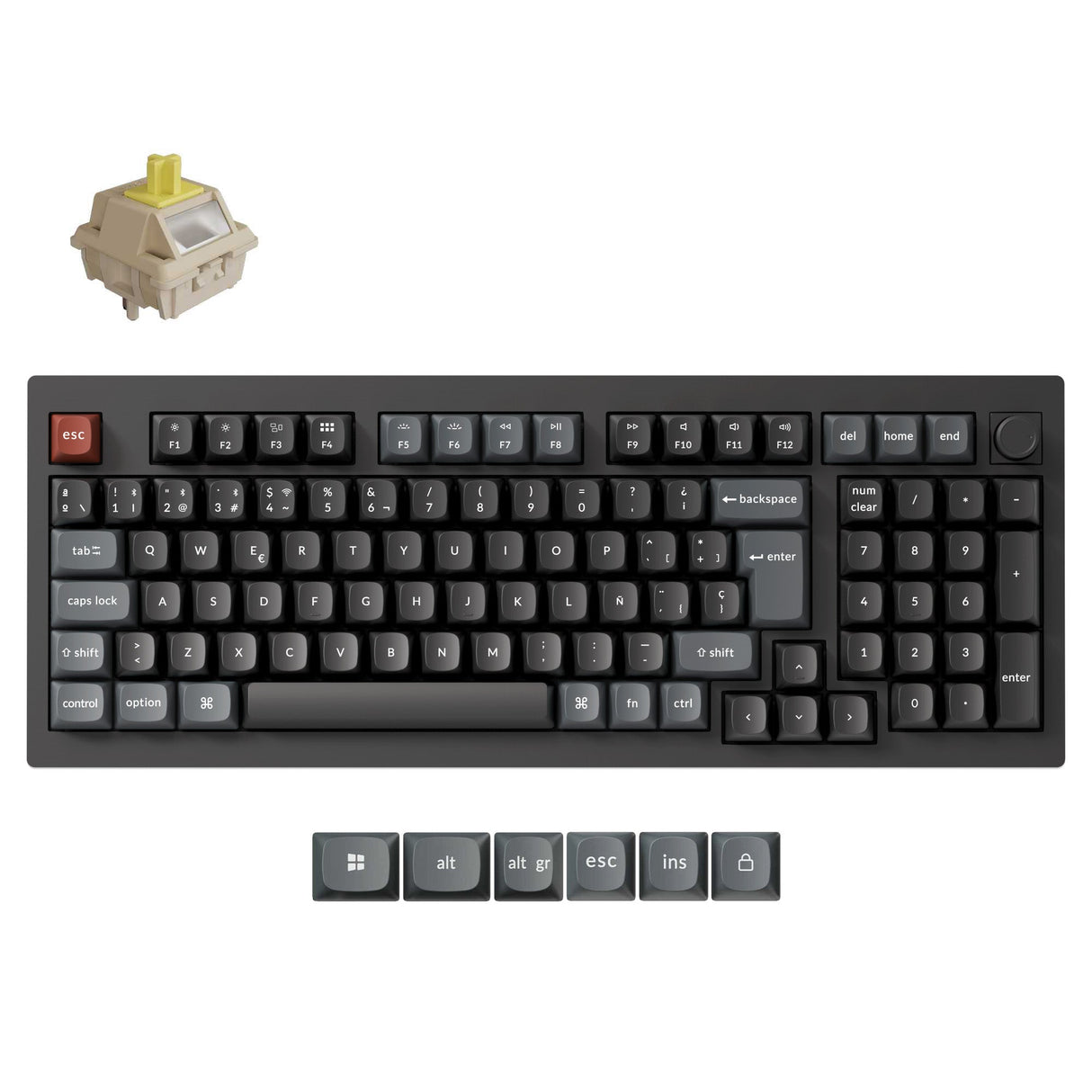 Keychron V5 Ultra 8K Wireless Custom Mechanical Keyboard ISO Layout Collection