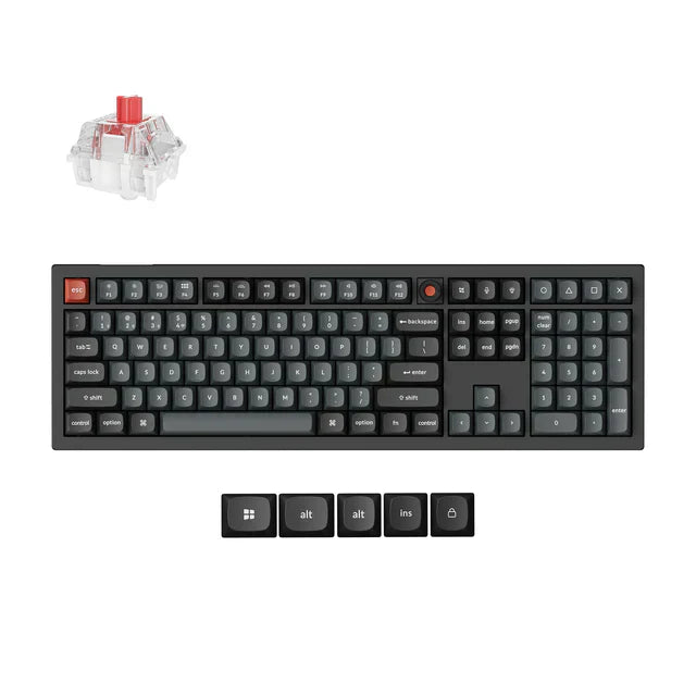 Keychron V6 8K QMK Wired Custom Mechanical Keyboard ISO Layout Collection