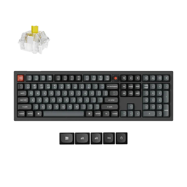 Keychron V6 8K QMK Wired Custom Mechanical Keyboard ISO Layout Collection