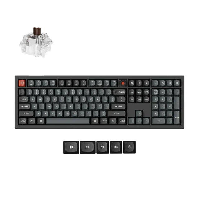Keychron V6 8K QMK Wired Custom Mechanical Keyboard ISO Layout Collection