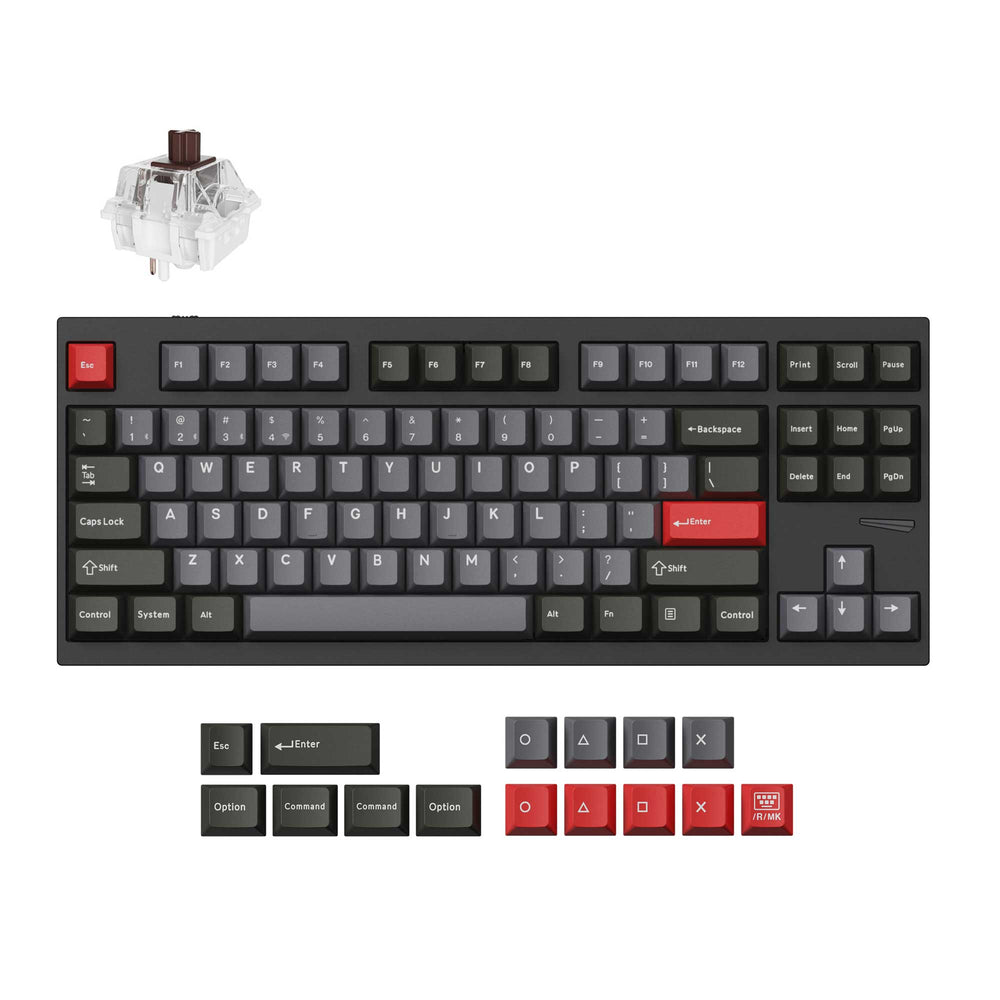 Teclado para jogos personalizado sem fio Lemokey L4 QMK (layout ANSI dos EUA)