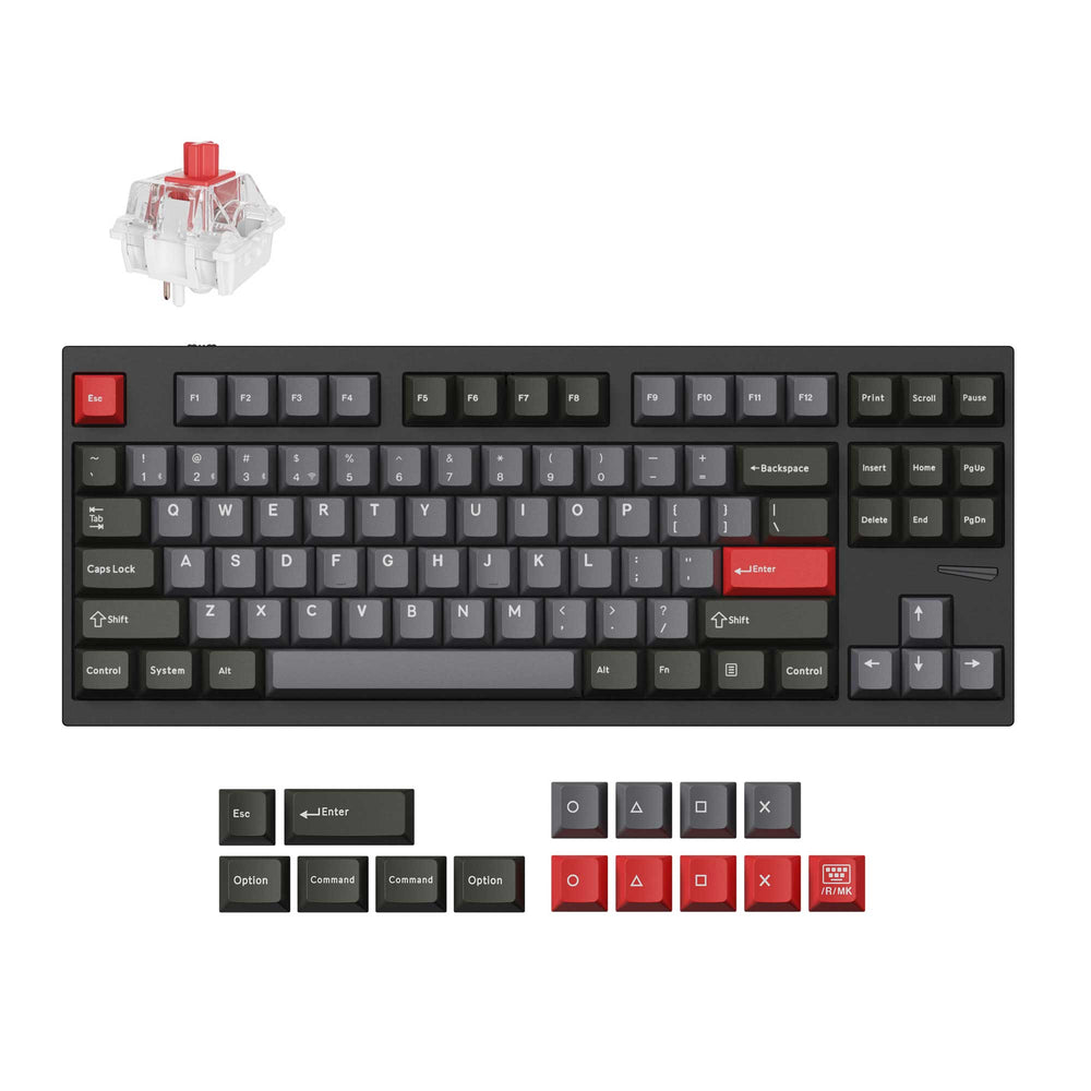 Teclado para jogos personalizado sem fio Lemokey L4 QMK (layout ANSI dos EUA)