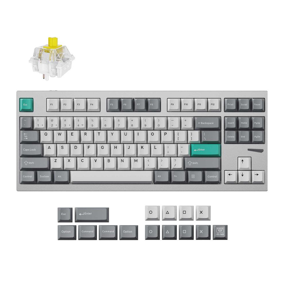 Teclado para jogos personalizado sem fio Lemokey L4 QMK (layout ANSI dos EUA)