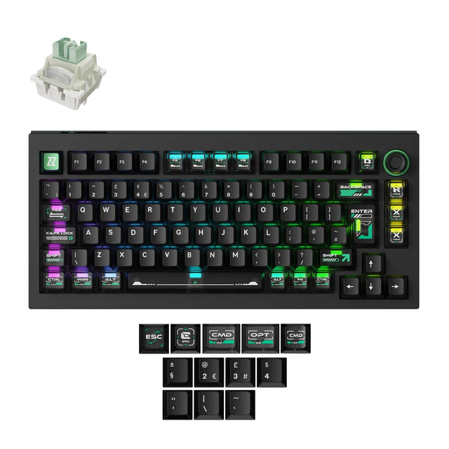 Teclado para jogos personalizado sem fio Lemokey L4 QMK (layout ANSI dos EUA)