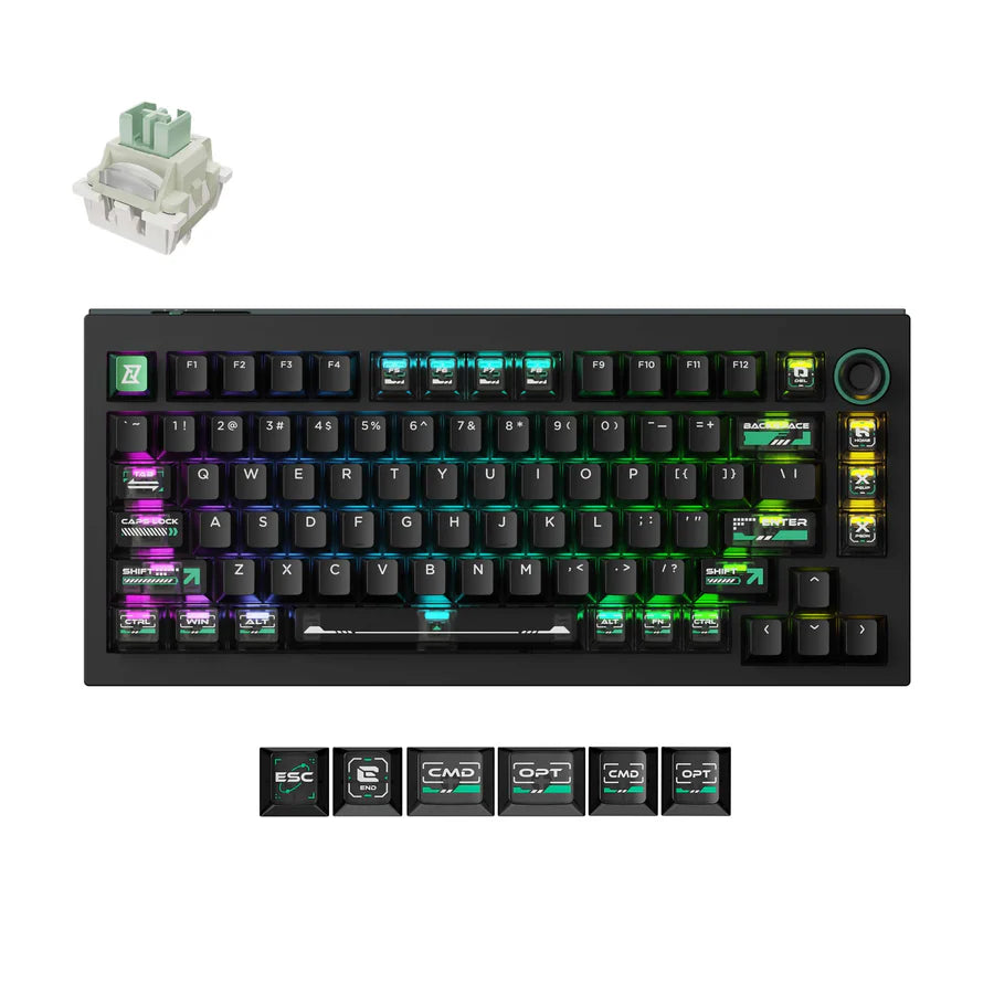Teclado para jogos personalizado sem fio Lemokey L4 QMK (layout ANSI dos EUA)