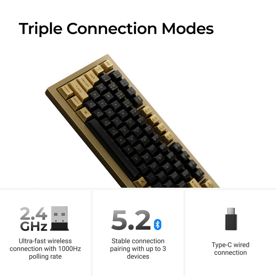 Teclado personalizado sem fio Keychron Q1 HE QMK