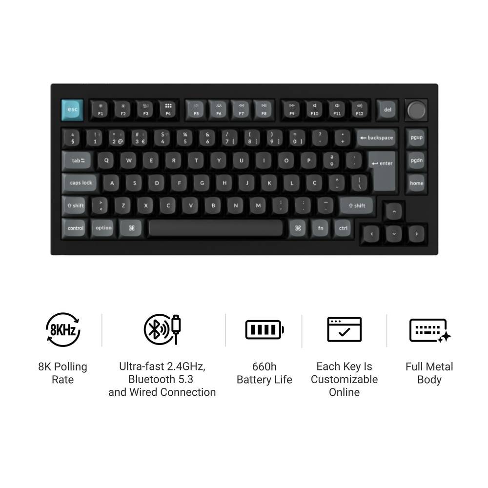 Keychron Q1 Ultra 8K Wireless Custom Mechanical Keyboard ISO Layout Collection