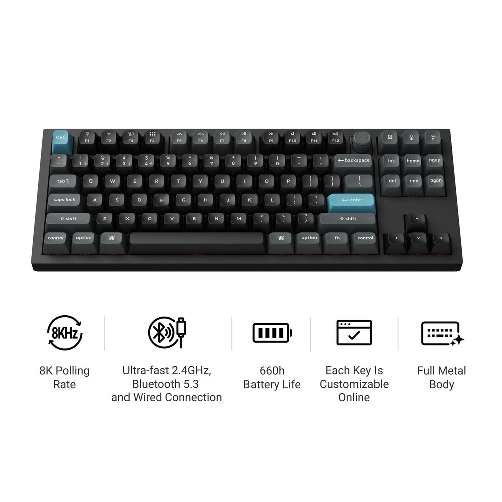 Keychron Q3 Ultra 8K Wireless Custom Mechanical Keyboard (US ANSI Layout)