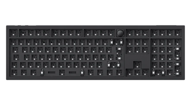 Keychron q6 max qmk/via coleção de layout iso de teclado mecânico personalizado sem fio