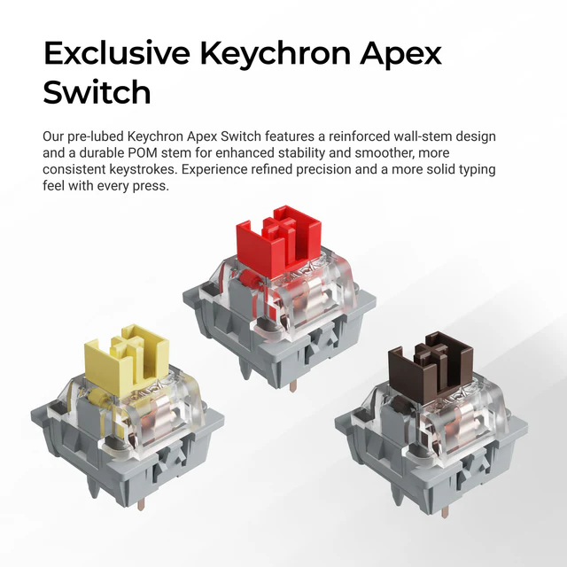 Keychron C2 Pro 8K QMK Wired Custom Mechanical Keyboard ISO Layout Collection