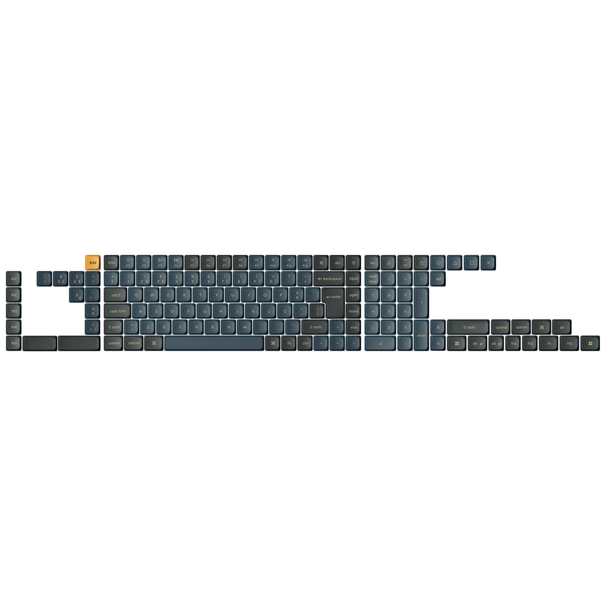 Low Profile Dye-Sub LSA Keycap Set Version 2 -Knight
