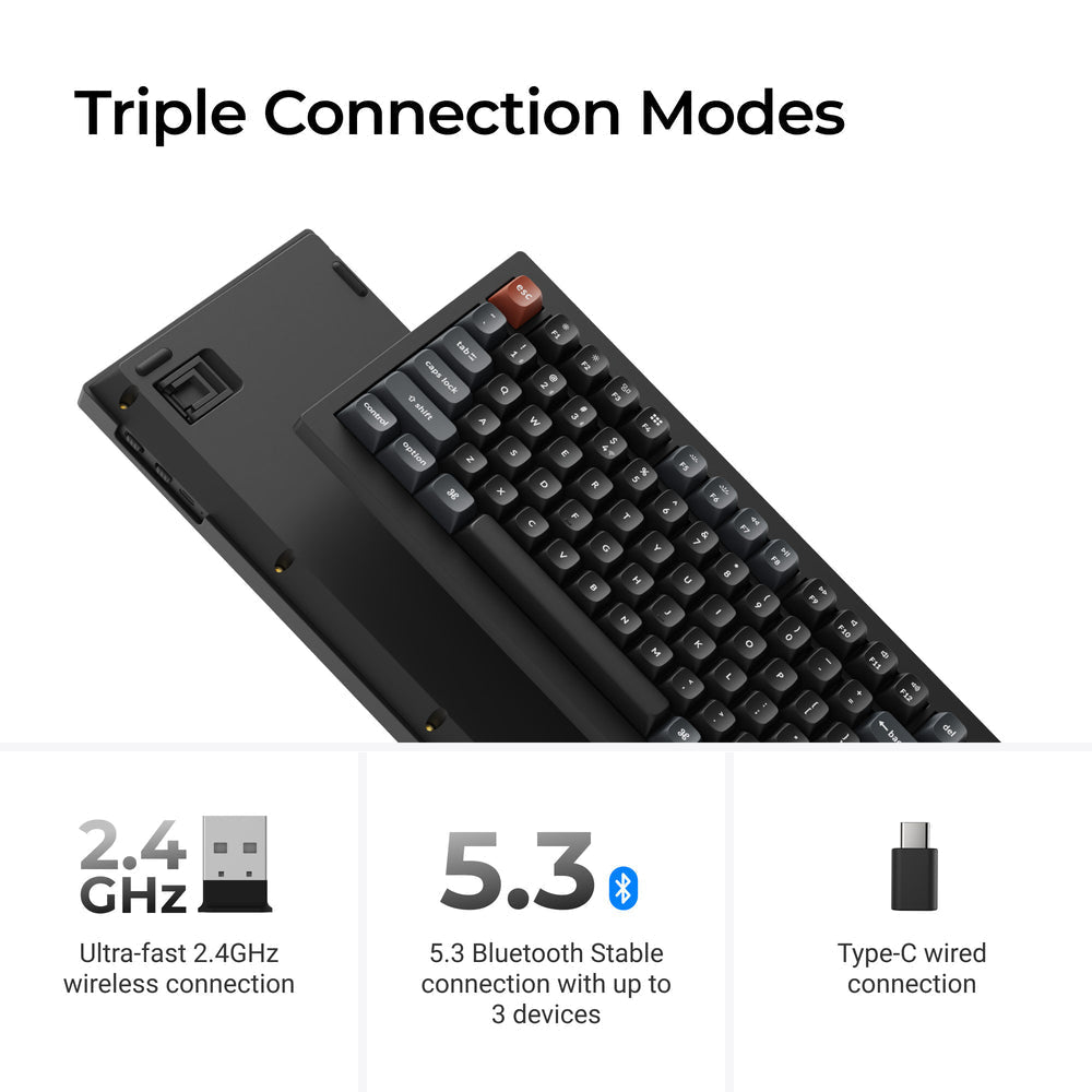 Keychron V1 Ultra 8K Wireless Custom Mechanical Keyboard ISO Layout Collection