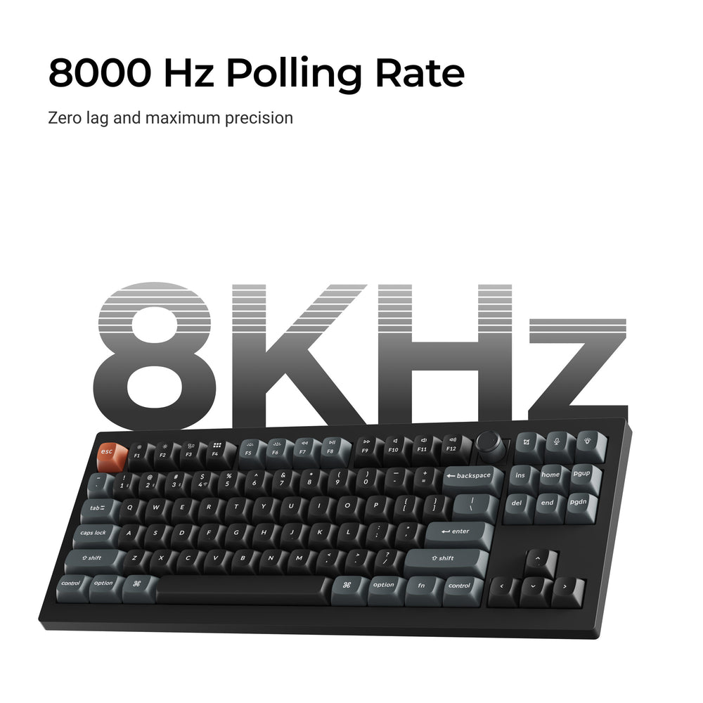Keychron V3 Ultra 8K Wireless Custom Mechanical Keyboard (US ANSI Layout)