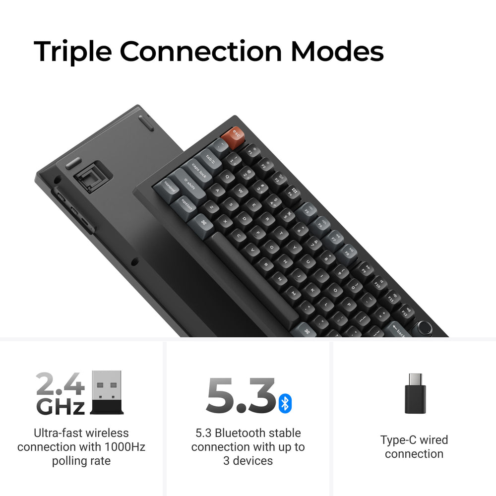 Keychron V3 Ultra 8K Wireless Custom Mechanical Keyboard ISO Layout Collection