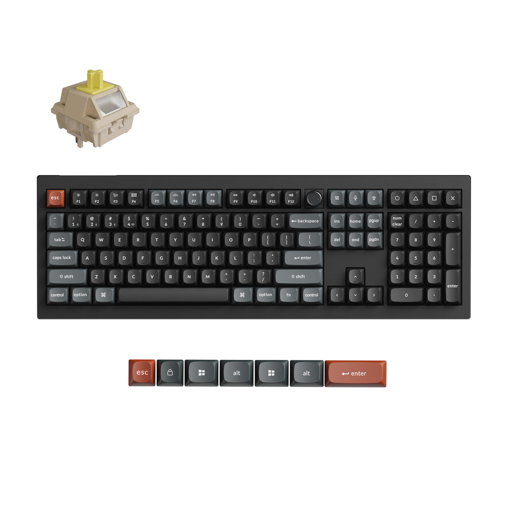 Keychron V6 Ultra 8K Wireless Custom Mechanical Keyboard (US ANSI Layout)