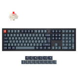 Coleção de layout ISO de teclado mecânico personalizado sem fio Max QMK Keychron V6