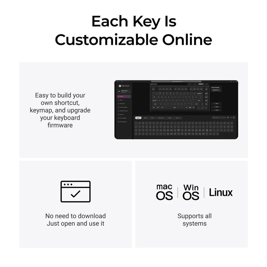 Keychron B31 Wireless Keyboard (US ANSI Layout)