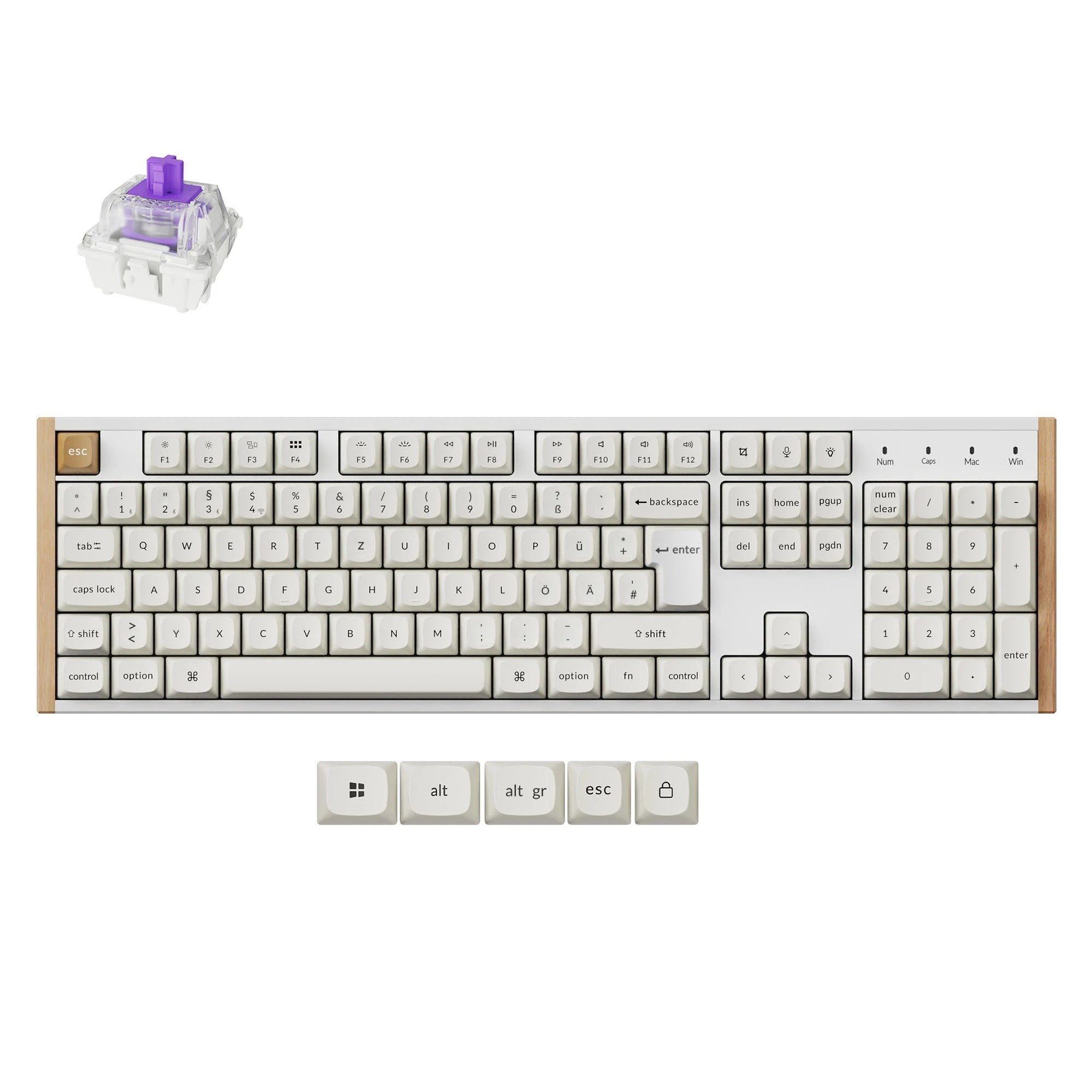 Keychron K10 HE Teclado Personalizado com Interruptor Magnético Sem Fios