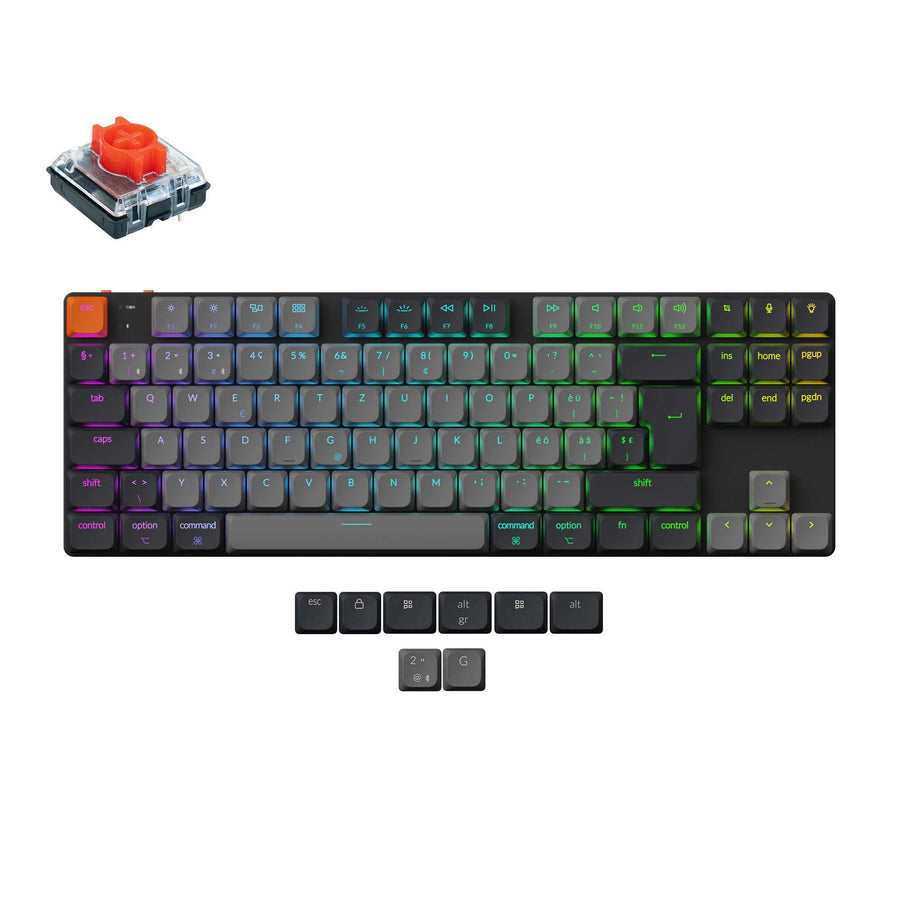 Keychron K1 QMK Wireless Mechanical Keyboard (ISO Layout) - Version 6