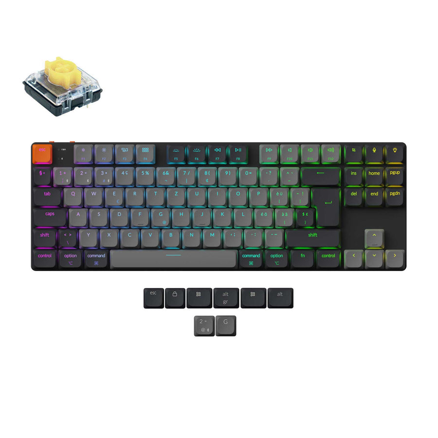 Keychron K1 QMK Wireless Mechanical Keyboard (ISO Layout) - Version 6