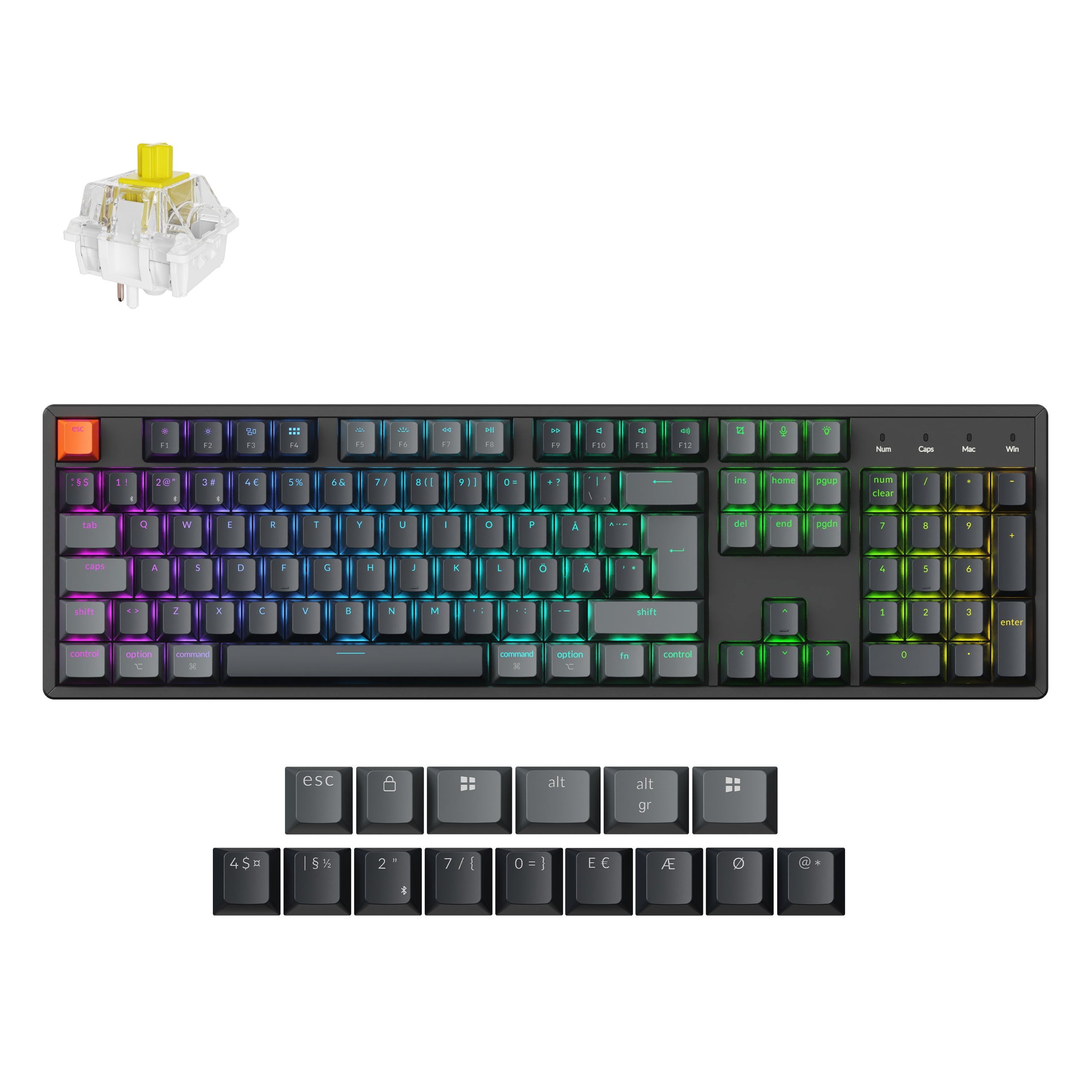 Keychron K10 QMK Wireless Mechanical Keyboard (ISO Layout) - Version 2