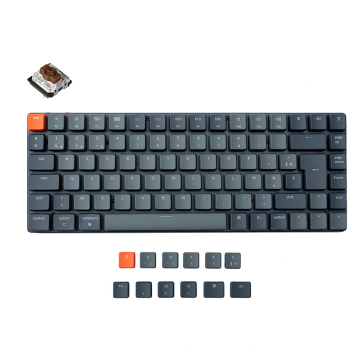 Teclado mecânico sem fio ultrafino Keychron K3 (layout FR-ISO)