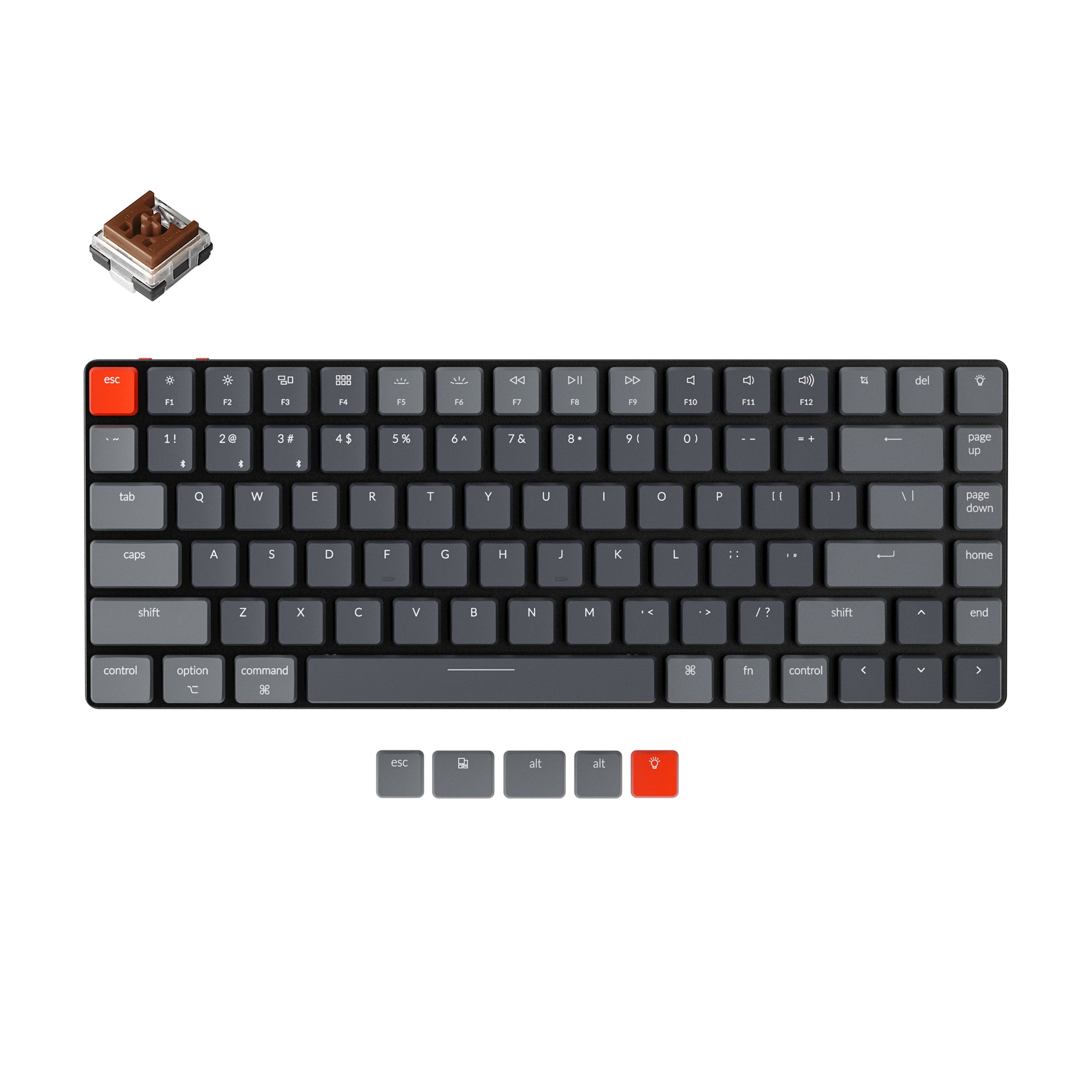 Teclado Mecânico Sem Fios Ultra-Fino Keychron K3 (Version 2)
