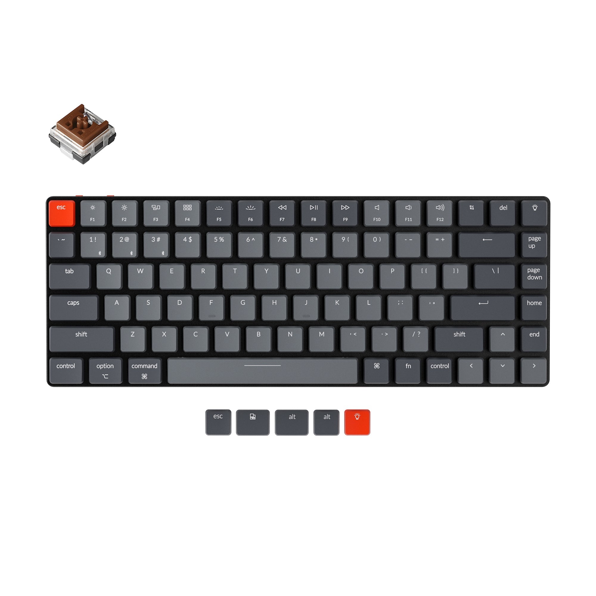 Teclado Mecânico Sem Fios Ultra-Fino Keychron K3 (Version 2)