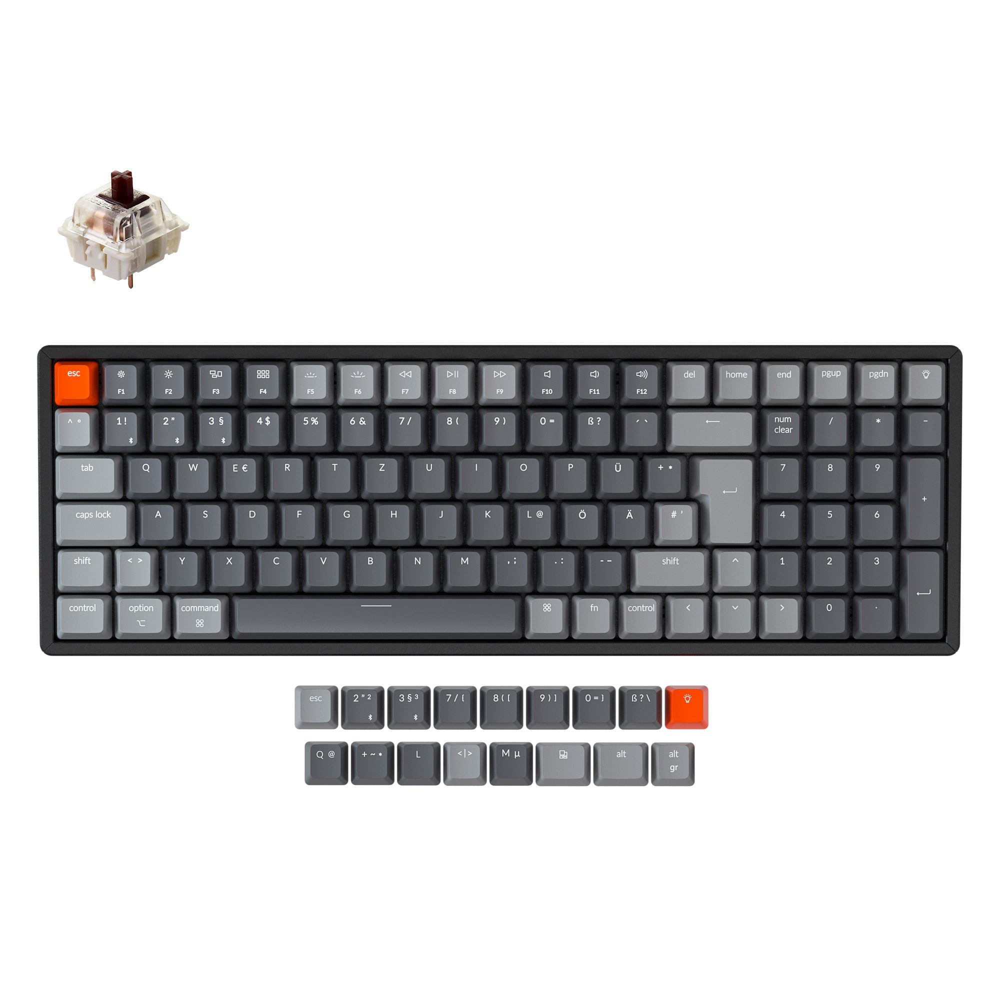 Keychron K4 Wireless Mechanical Keyboard (German ISO-DE Layout) - Version 2