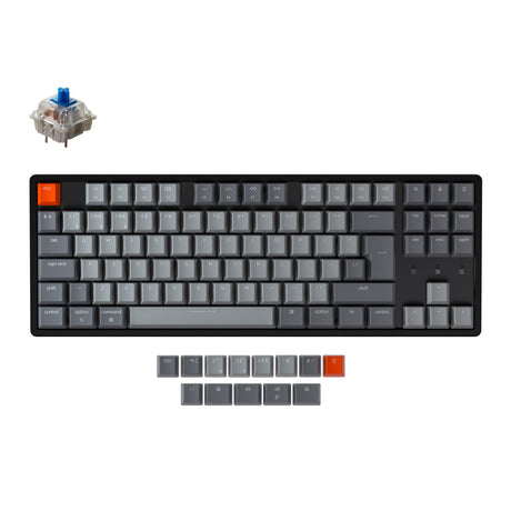 Teclado mecânico sem fio Keychron K8 (layout ISO do Reino Unido)