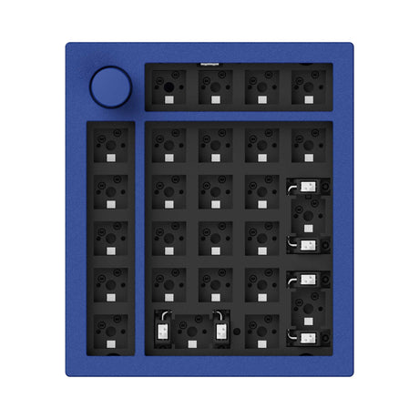 Keychron Q0 Plus QMK VIA custom number pad knob full aluminum blue frame for Mac Windows RGB backlight hot swappable