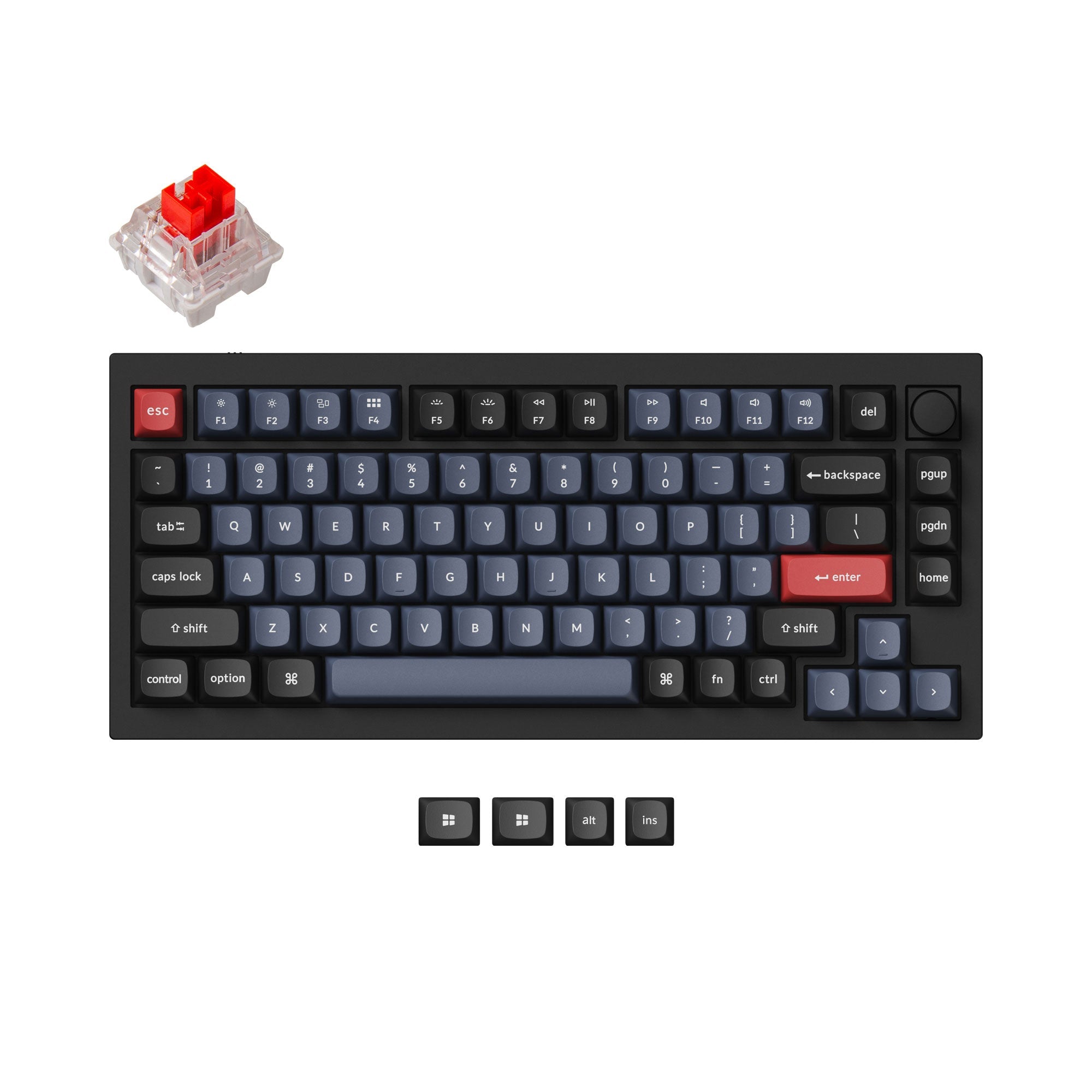 Teclado Mecânico Personalizado Keychron Q1 QMK - Version 1