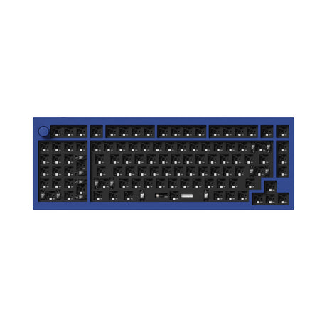 Keychron Q12 QMK VIA southpaw custom mechanical keyboard 96 percent full aluminum frame for Mac Window Linux barebone blue