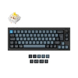 Keychron Q2 Pro QMK/VIA wireless custom mechanical keyboard 65 percent layout aluminum black for Mac WIndows Linux RGB backlight hot-swappable K Pro switch banana ISO Nordic layout