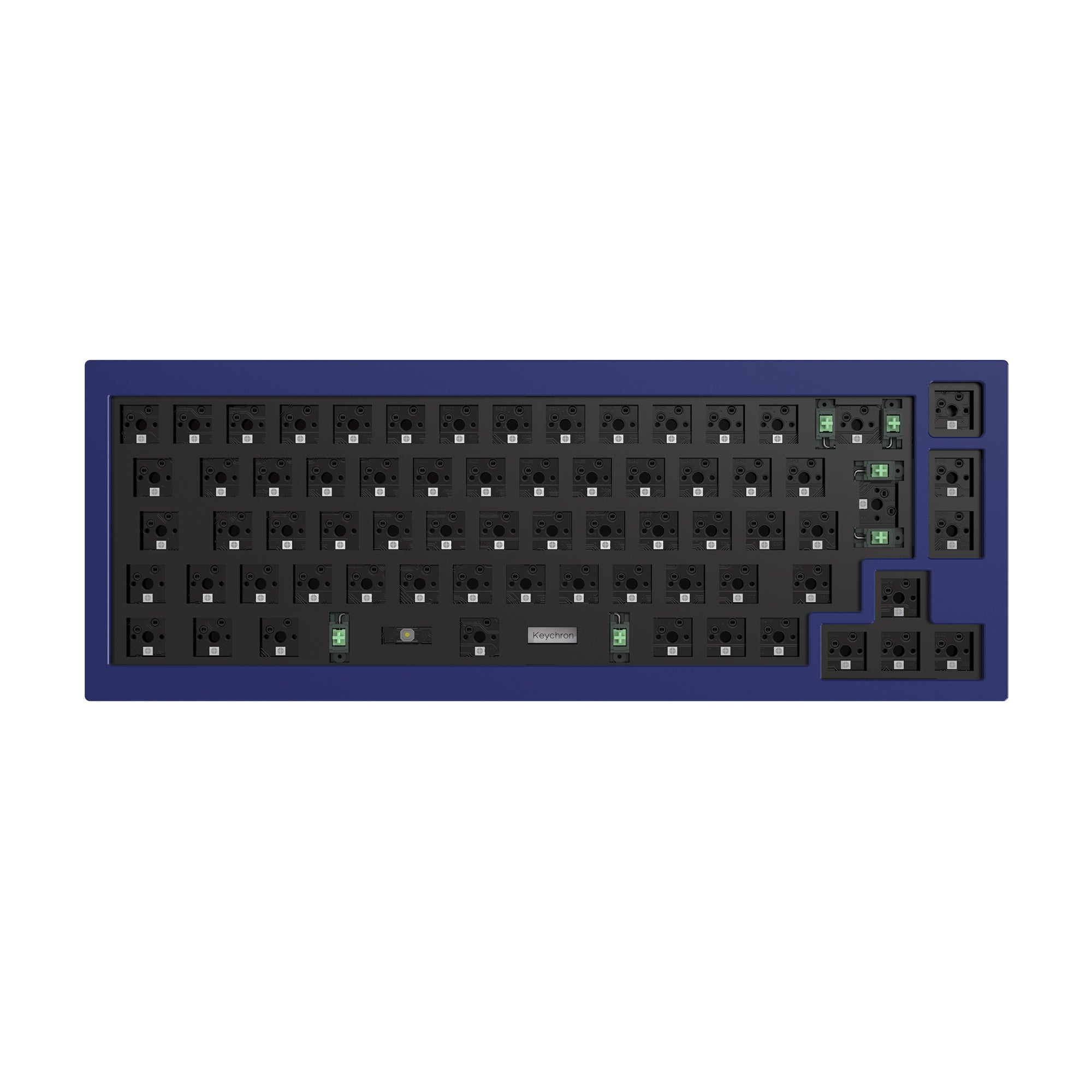 Keychron Q2 custom mechanical keyboard barebone navy blue