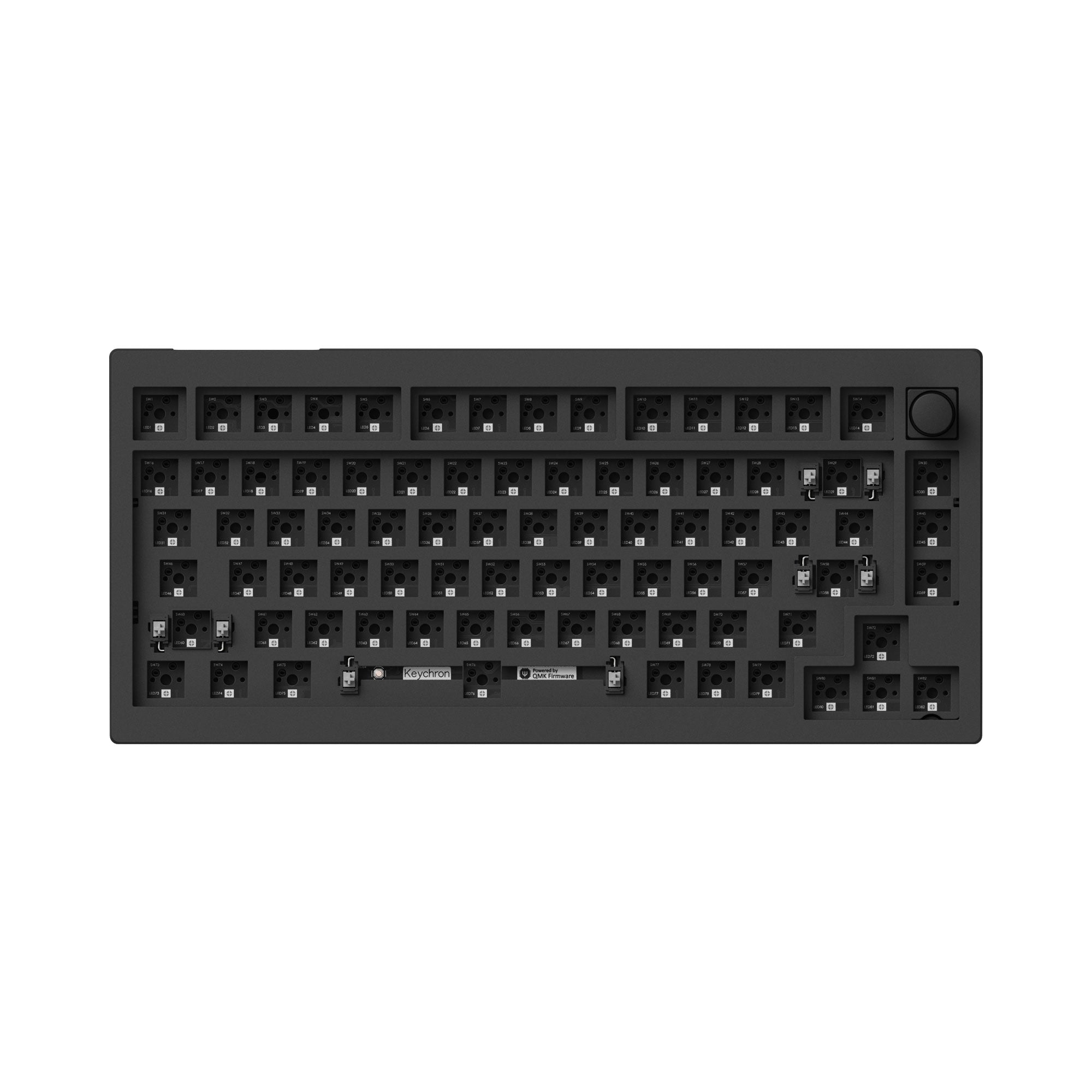 Keychron V1 Max QMK/VIA Wireless Custom Mechanical Keyboard 75% Layout for Mac Windows Linux Barebone