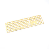 Keychron V6 Keyboard ISO Layout Knob Brass Plate