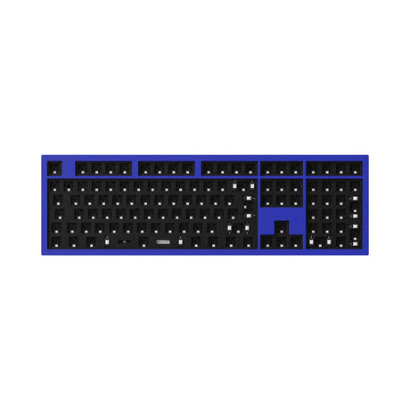 Keychron Q6 QMK VIA custom mechanical keyboard full size layout full aluminum frame for Mac Windows Linux Barebone navy blue