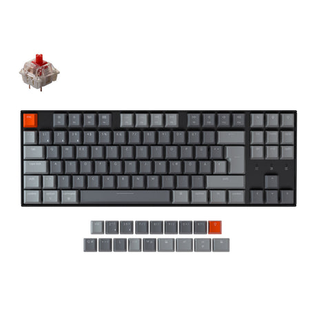 Teclado mecânico sem fio Keychron K8 (layout ISO-DE alemão)