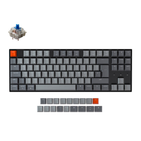 Teclado mecânico sem fio Keychron K8 (layout ISO-DE alemão)