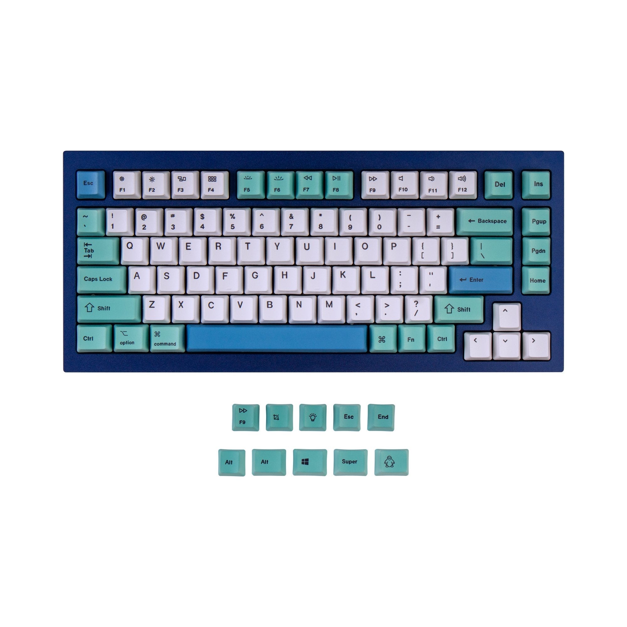 Conjunto de teclas OEM Dye-Sub PBT - Iceberg